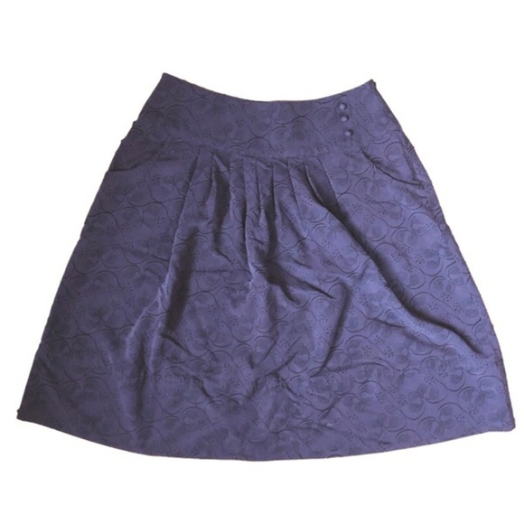 Purple midi skirt with pockets size 6 - Picture 5 of 8